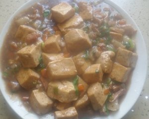 鲜掉眉毛的【虾酱烧豆腐】3