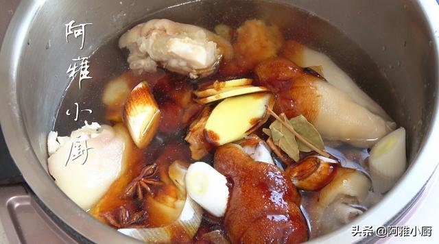 猪蹄别红烧了，教你做猪蹄冻，不加一滴油【真香】4