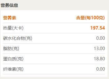 羊肉卷（肥羊卷）的热量