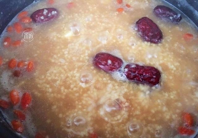 暖胃又健脾吃【山药红糖小米粥】9