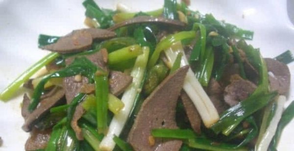 韭菜加猪肝，益血补肝、明目，补气健脾5