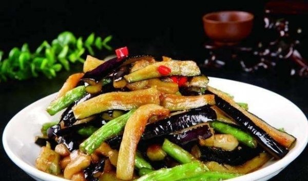 茄子配【豆角】补血淡斑，让子宫更干净3