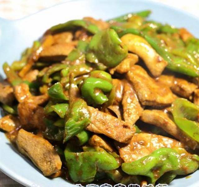 【青椒炒猪肝】鲜嫩营养，补血明目，香嫩多汁超下饭7