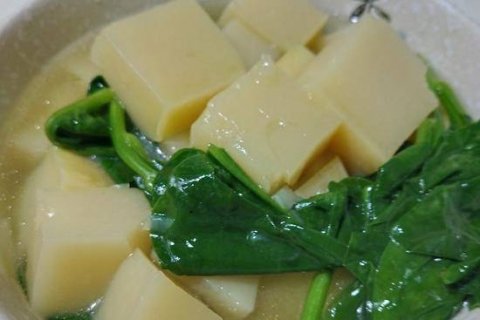 木耳菜米豆腐汤怎么做好吃-木耳菜米豆腐汤的做法2