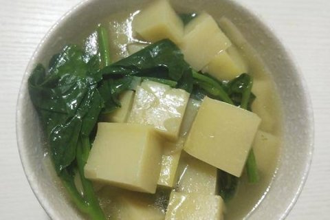 木耳菜米豆腐汤怎么做好吃-木耳菜米豆腐汤的做法3