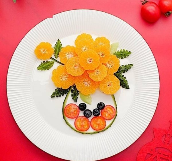 水果拼盘的制作过程1