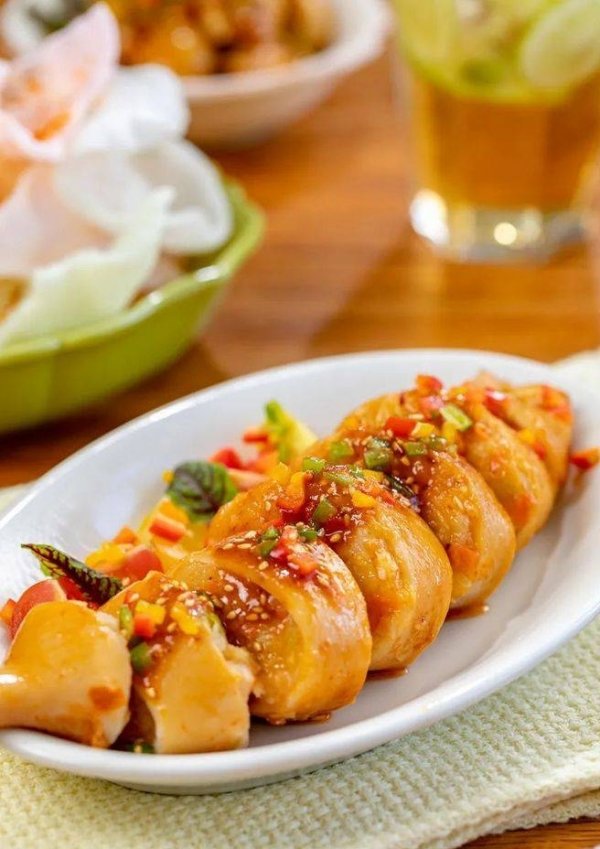 推荐一道健脾养胃的食物【鱿鱼酿山药泥】1