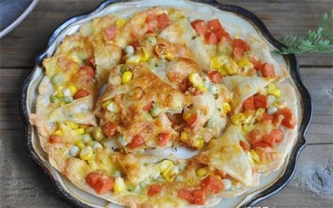 手抓饼做披萨怎么做-懒人披萨做法1