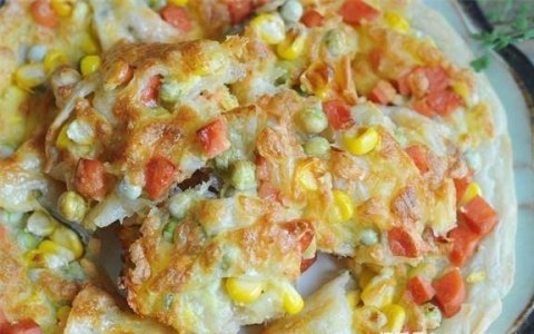 手抓饼做披萨怎么做-懒人披萨做法2