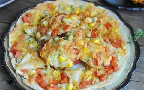 手抓饼做披萨怎么做-懒人披萨做法6