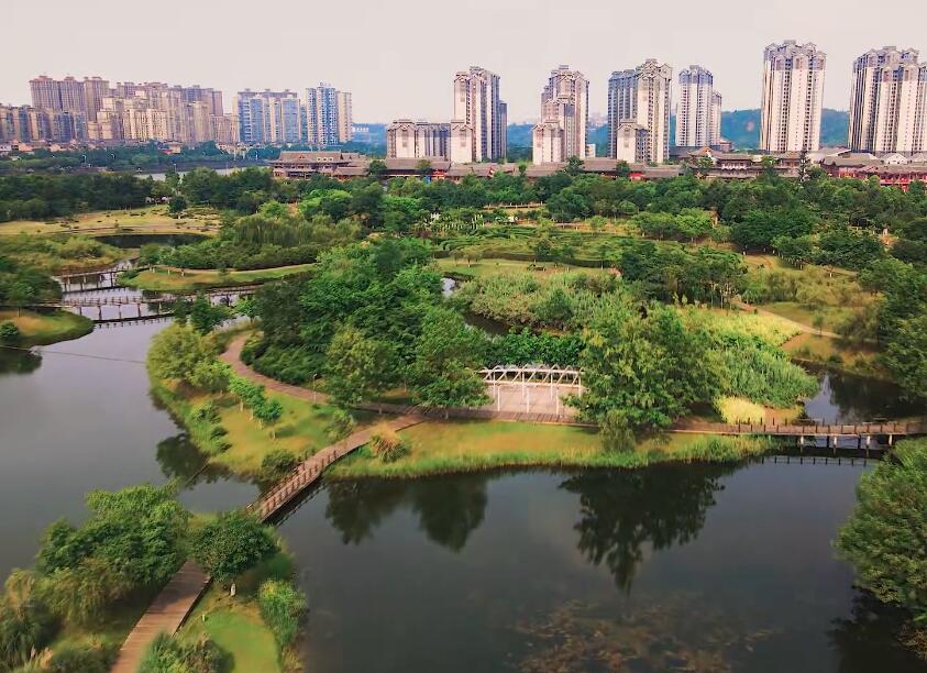 四川眉山眉山湿地公园(东坡城市湿地公园)景点介绍1