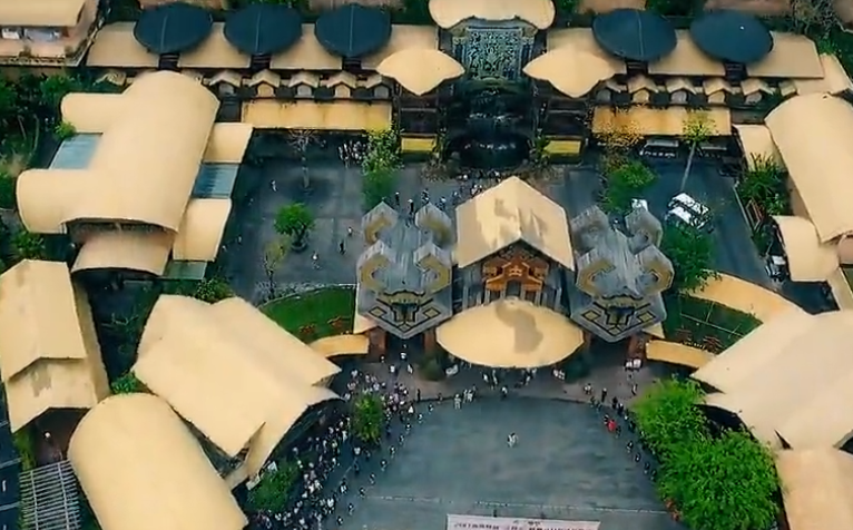 海南旅游槟榔谷三月三广场景点介绍1