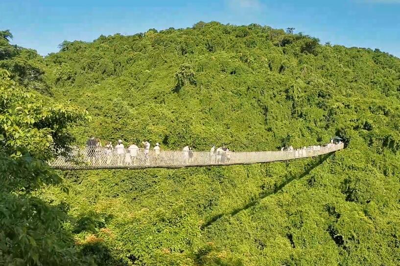 三亚亚龙湾过江龙索桥景点介绍1