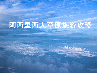 阿西里西大草原旅游攻略（阿西里西大草原游玩攻略）1