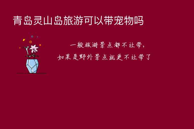 青岛灵山岛旅游可以带宠物吗1