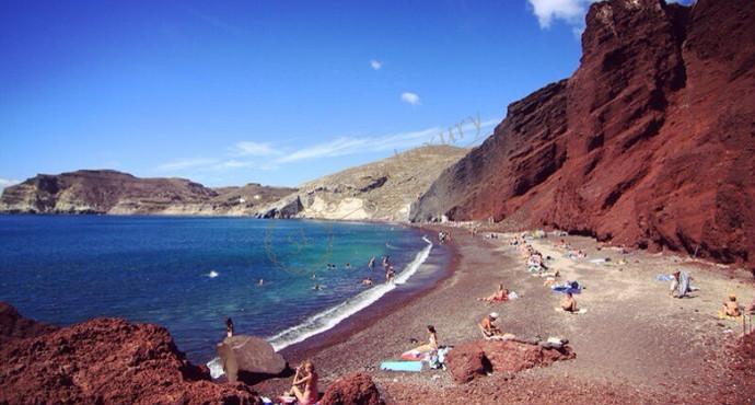 圣托里尼著名景点分享,一起步入动人的小海湾4