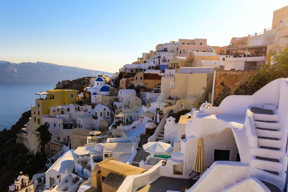 到圣托里尼岛的最美伊亚小镇度蜜月1