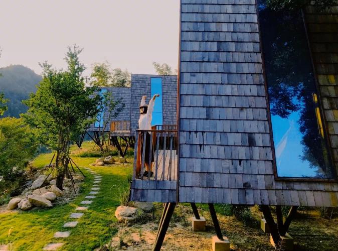 入住树蛙部落,看星江河畔12