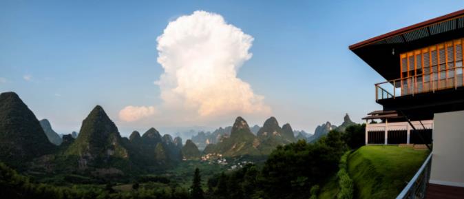 阳朔画山云舍 | 闲看庭前花开花落,漫随天外云卷云舒2