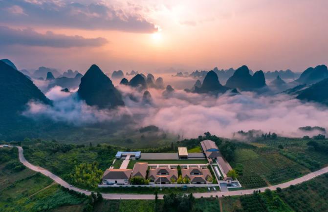 阳朔画山云舍 | 闲看庭前花开花落,漫随天外云卷云舒3