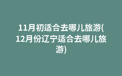 11月初适合去哪儿旅游(12月份辽宁适合去哪儿旅游)1