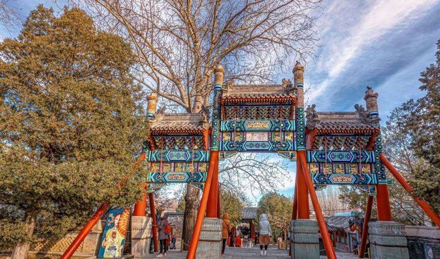 原创 冬游颐和园——观燕山日落，赏金光穿洞3