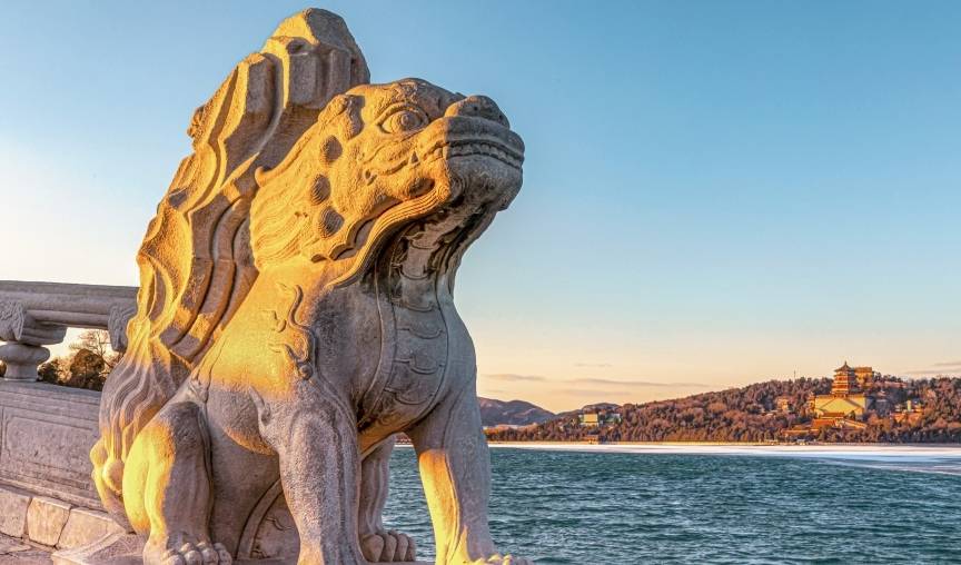 原创 冬游颐和园——观燕山日落，赏金光穿洞8