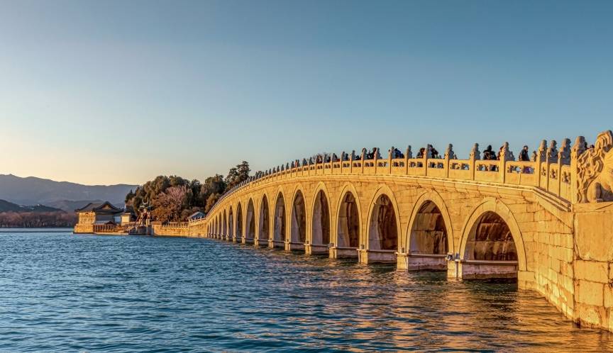 原创 冬游颐和园——观燕山日落，赏金光穿洞10