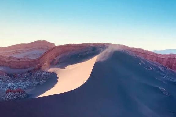 原创 在这个干旱的沙漠里,看千年一遇的花海,人们还用网捕捉大雾2