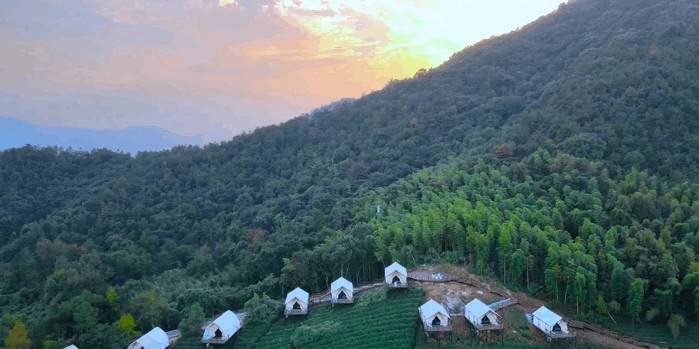 原创 比莫干山好玩,新发现耗资十亿的宝藏地,茶园野奢帐篷屋不输南非18