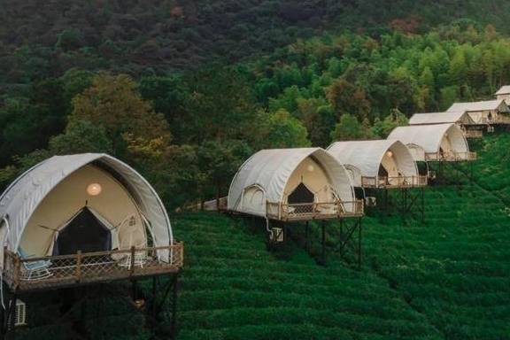 原创 比莫干山好玩,新发现耗资十亿的宝藏地,茶园野奢帐篷屋不输南非20