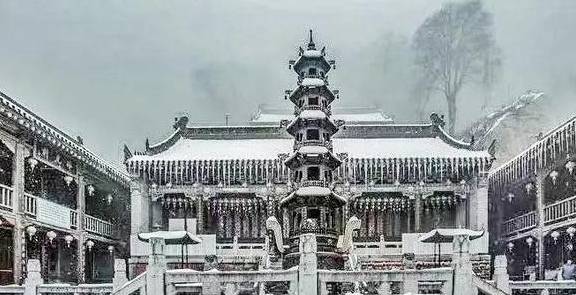 原创 来终南山南五台赏雪、悟雪3