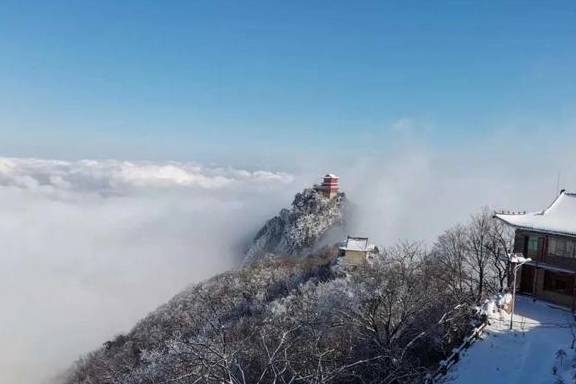 原创 来终南山南五台赏雪、悟雪9