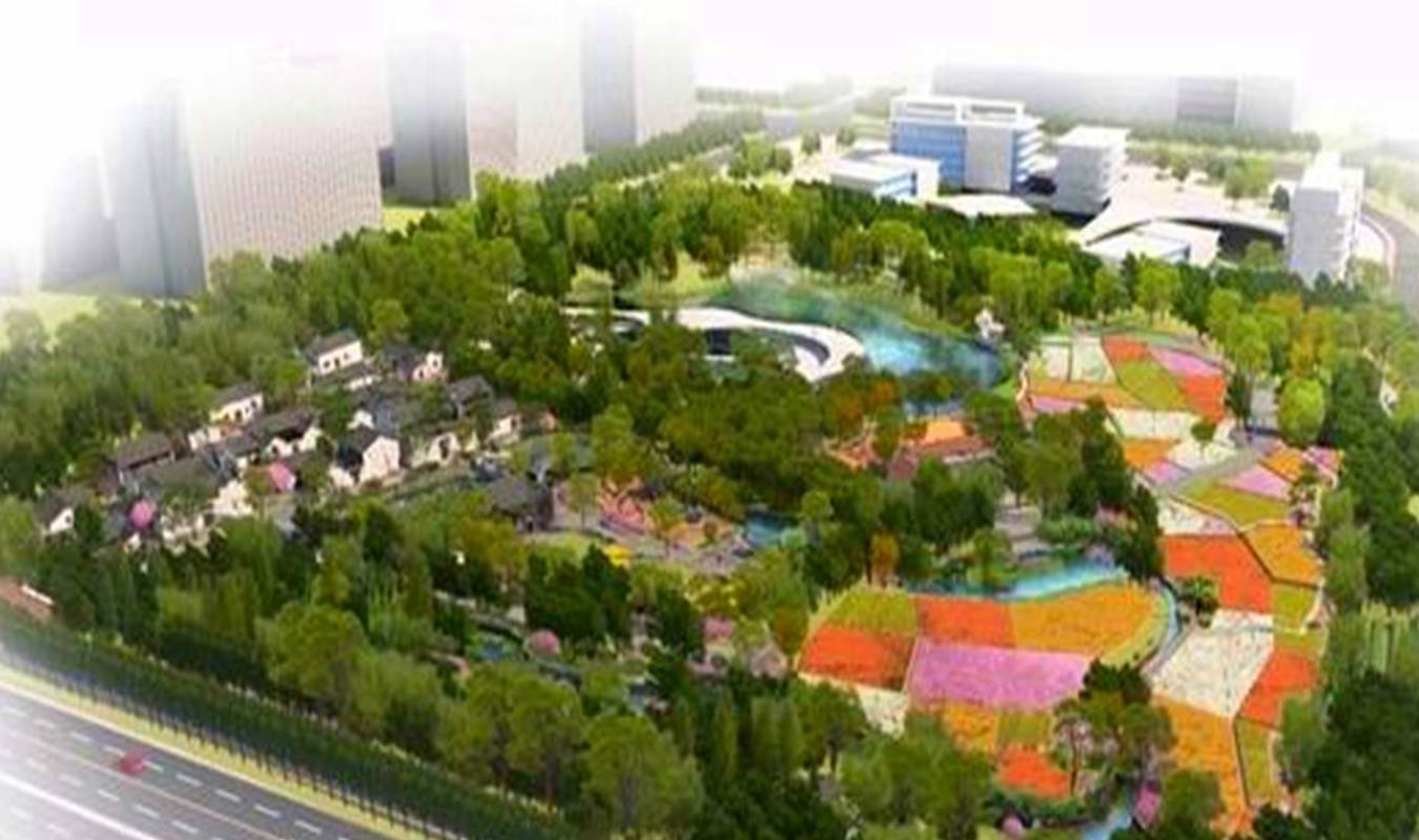原创 义乌在建的一座公园,总占地面积129亩,预计2021年竣工1