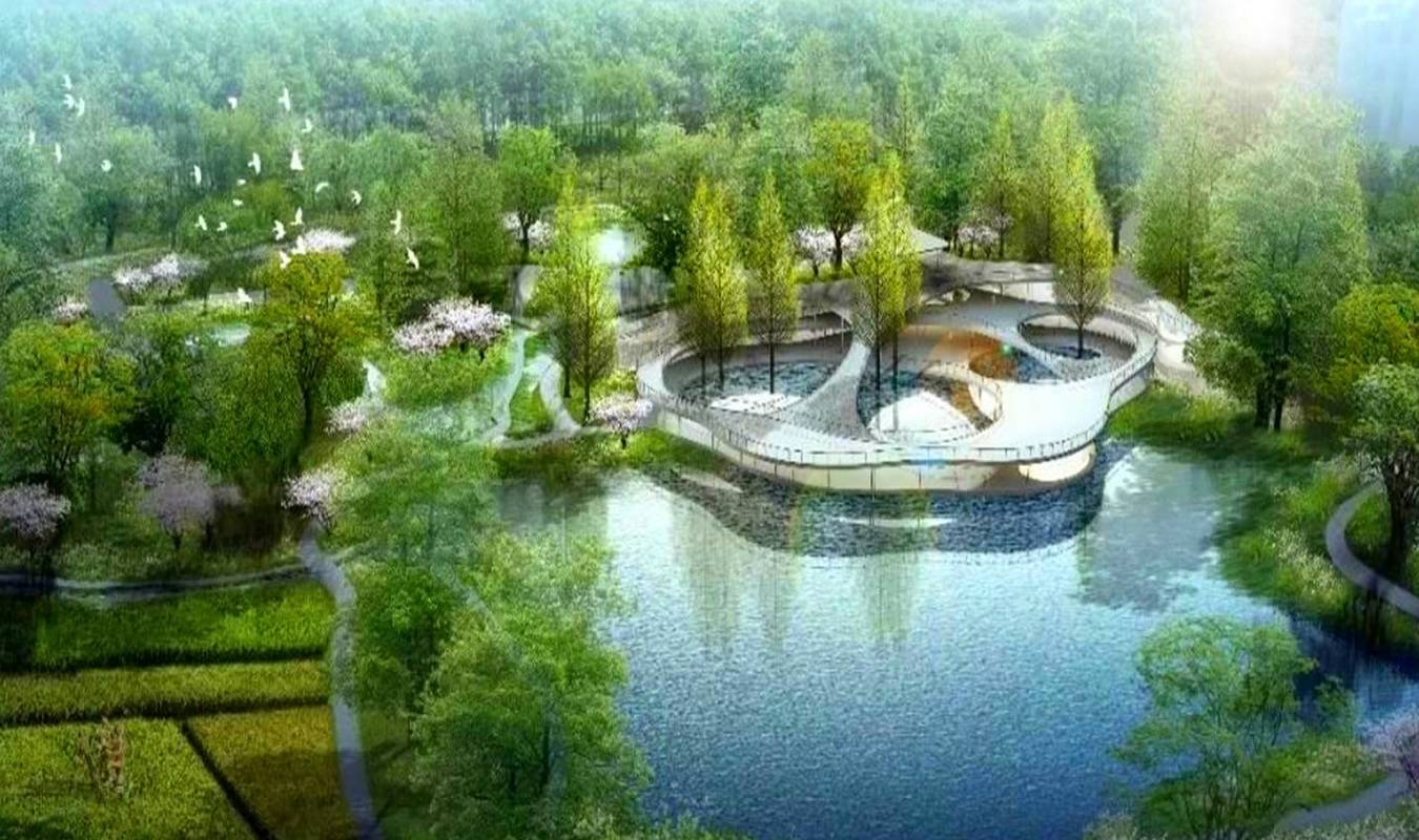 原创 义乌在建的一座公园,总占地面积129亩,预计2021年竣工4