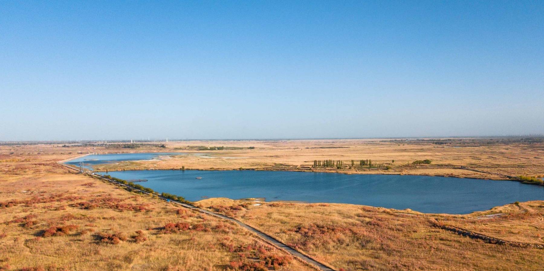 原创 甘肃也有水天一色的湿地公园,有优越原生态环境,是动植物的天堂1