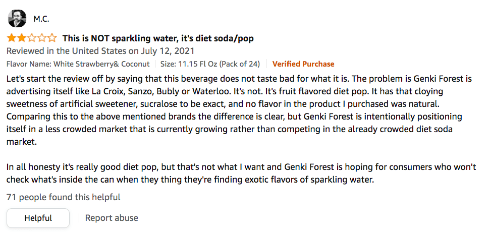 原创 元气森林出海在亚马逊开店,看看美国消费者怎么评价它的口味?7