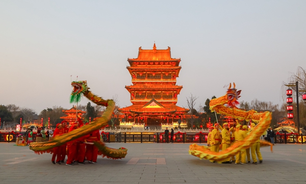 台儿庄古城：多彩活动扮靓元旦假期1