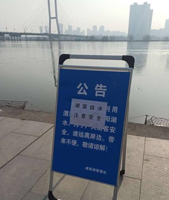 原创 难得一见的咸阳湖结冰——太漂亮了4