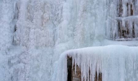 原创 自驾游山东海拔最高村泰安蒿滩村,欣赏天然形成的冰瀑奇观3