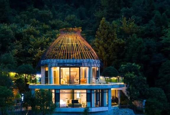 原创 春节不加价含景区门票!山巅私汤随心泡,睡进仙气飘飘的半山腰鸟巢5