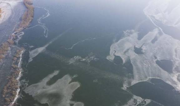 原创 去龙庵的路上巧遇冰湖,白骨顶鸡和野鸭铺天盖冰,这就叫壮观5