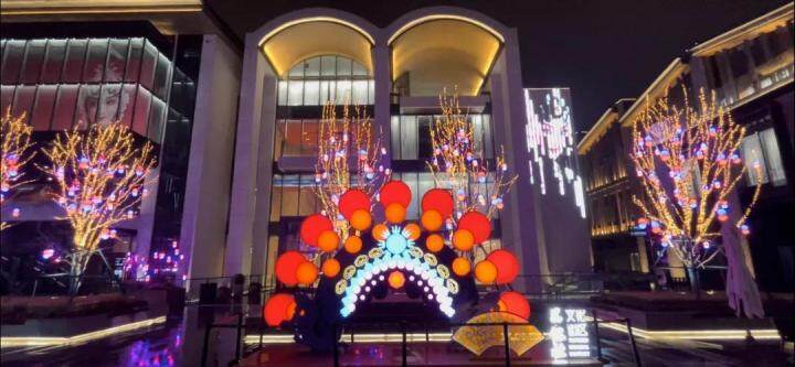 西安多家景区“流光溢彩”迎春节3