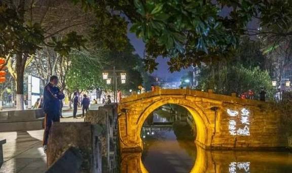 美不美？春天的夜空下，萧山这七座古桥被点亮了2