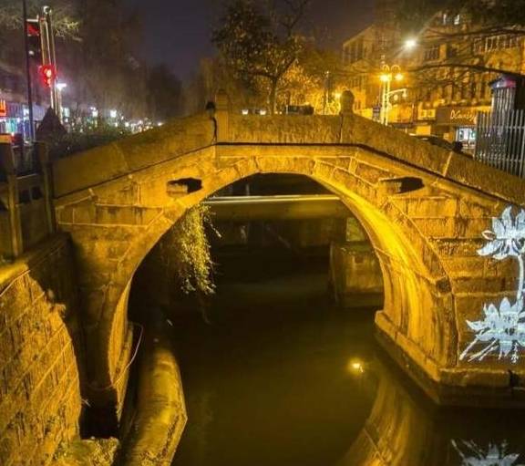 美不美？春天的夜空下，萧山这七座古桥被点亮了7