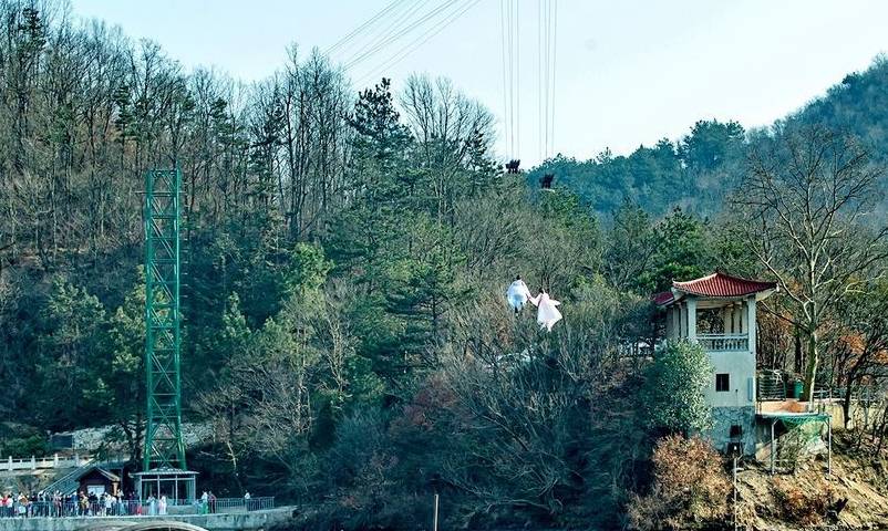 黄陂新趣：“神雕侠侣”在空中遨游 “小神女”比“大仙”更潇洒1