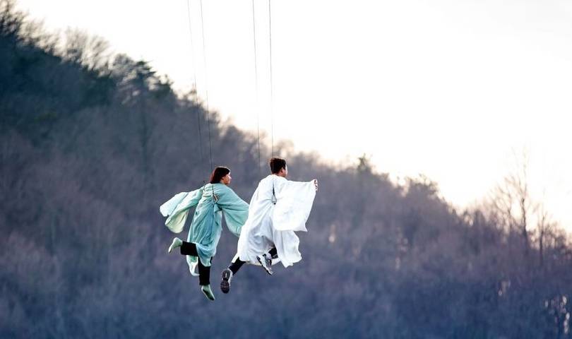 黄陂新趣：“神雕侠侣”在空中遨游 “小神女”比“大仙”更潇洒7