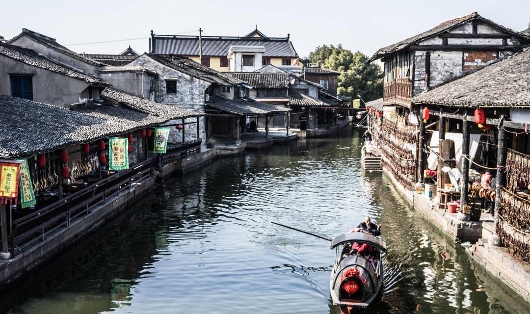 原创 浙江一处不知名的古镇景点,一衣带水,古朴典雅,可免费进入参观1