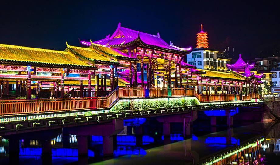 原创 江西赣州全南夜色，古色古香灯火阑珊，只等你来6