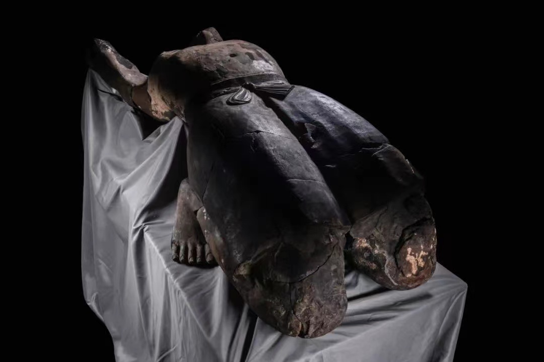 秦始皇帝陵博物院“仰卧俑”修复完成1